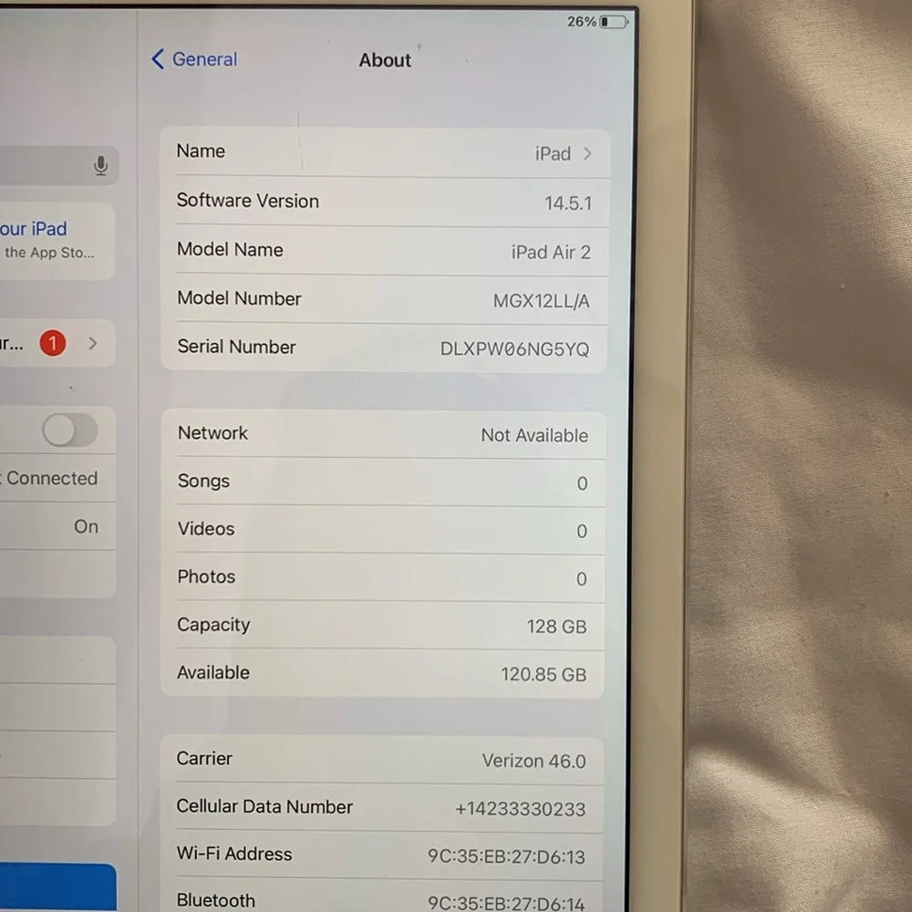 iPad Air 2 128gb